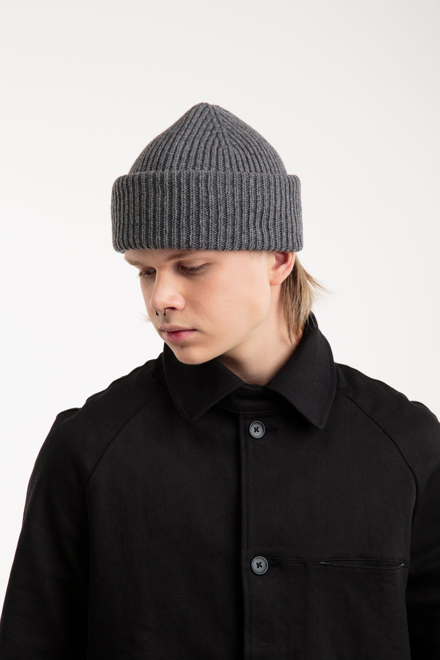Seamless Unisex Hat from recycled wool | Grey