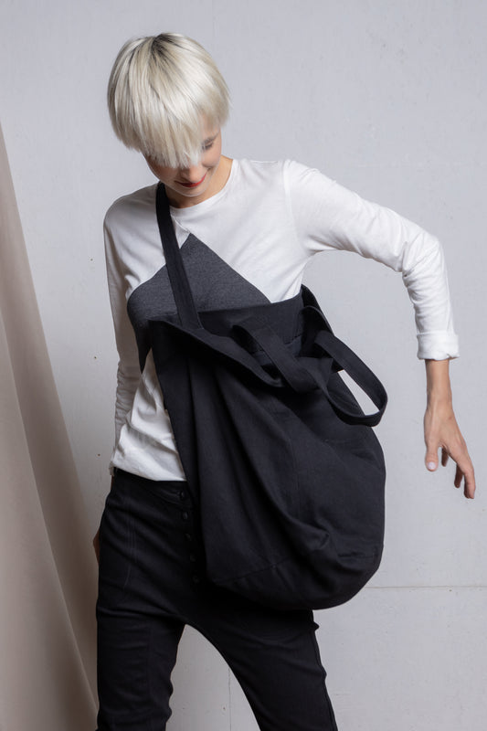 Denim bag | Black