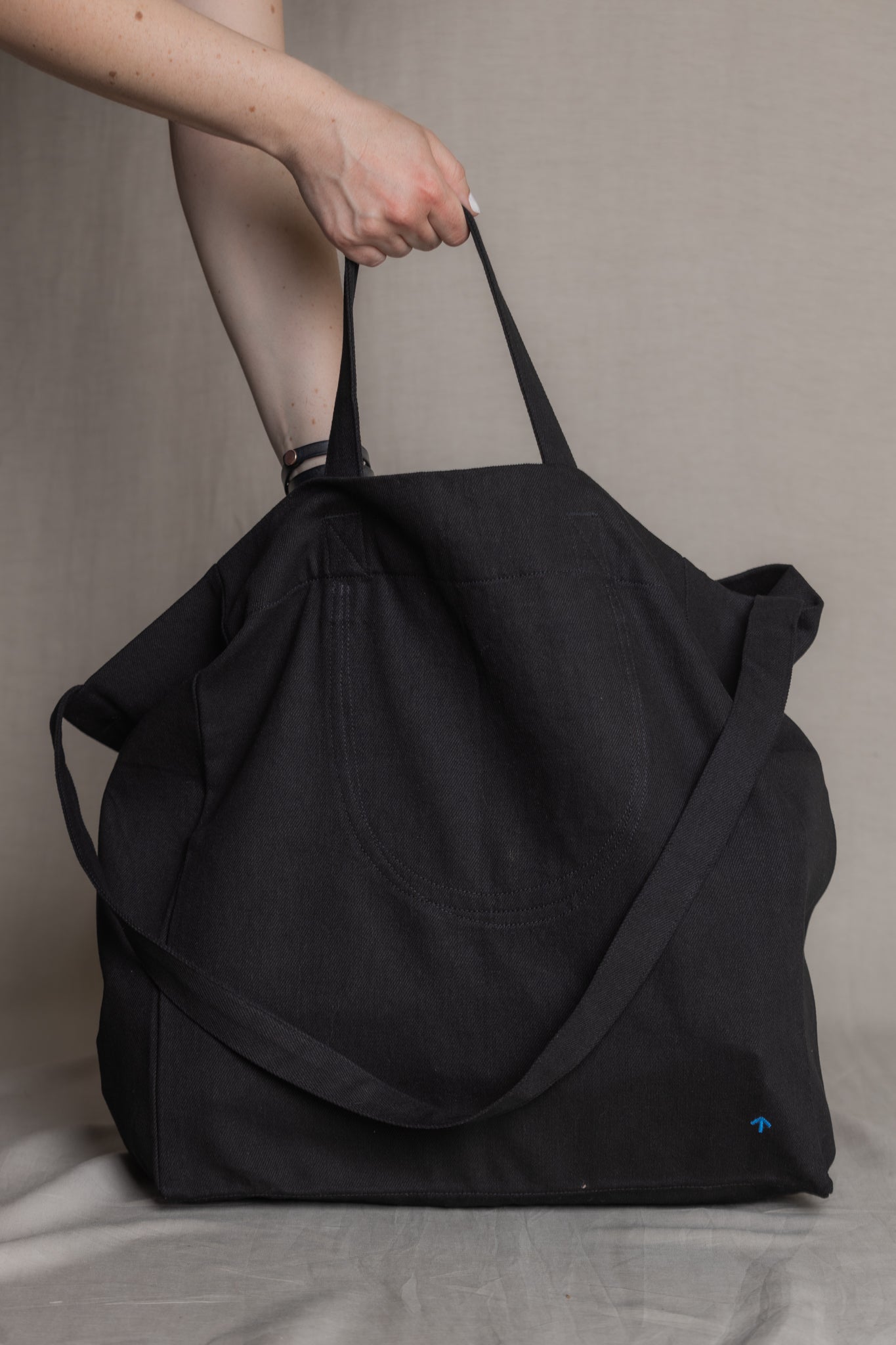 Denim bag | Black