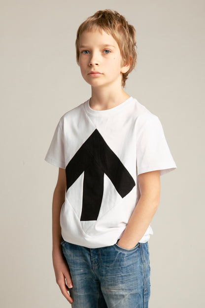 Up-shirt for kids | White, black