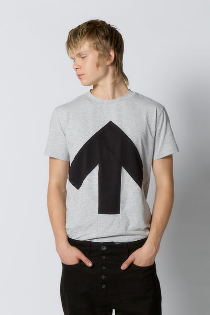 Up-shirt for men | Light grey, black