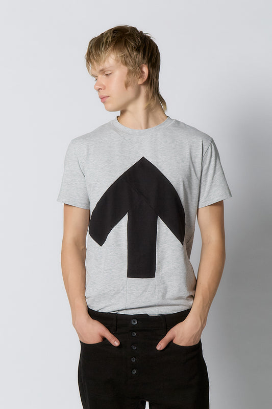 Up-shirt for men | Light grey, black