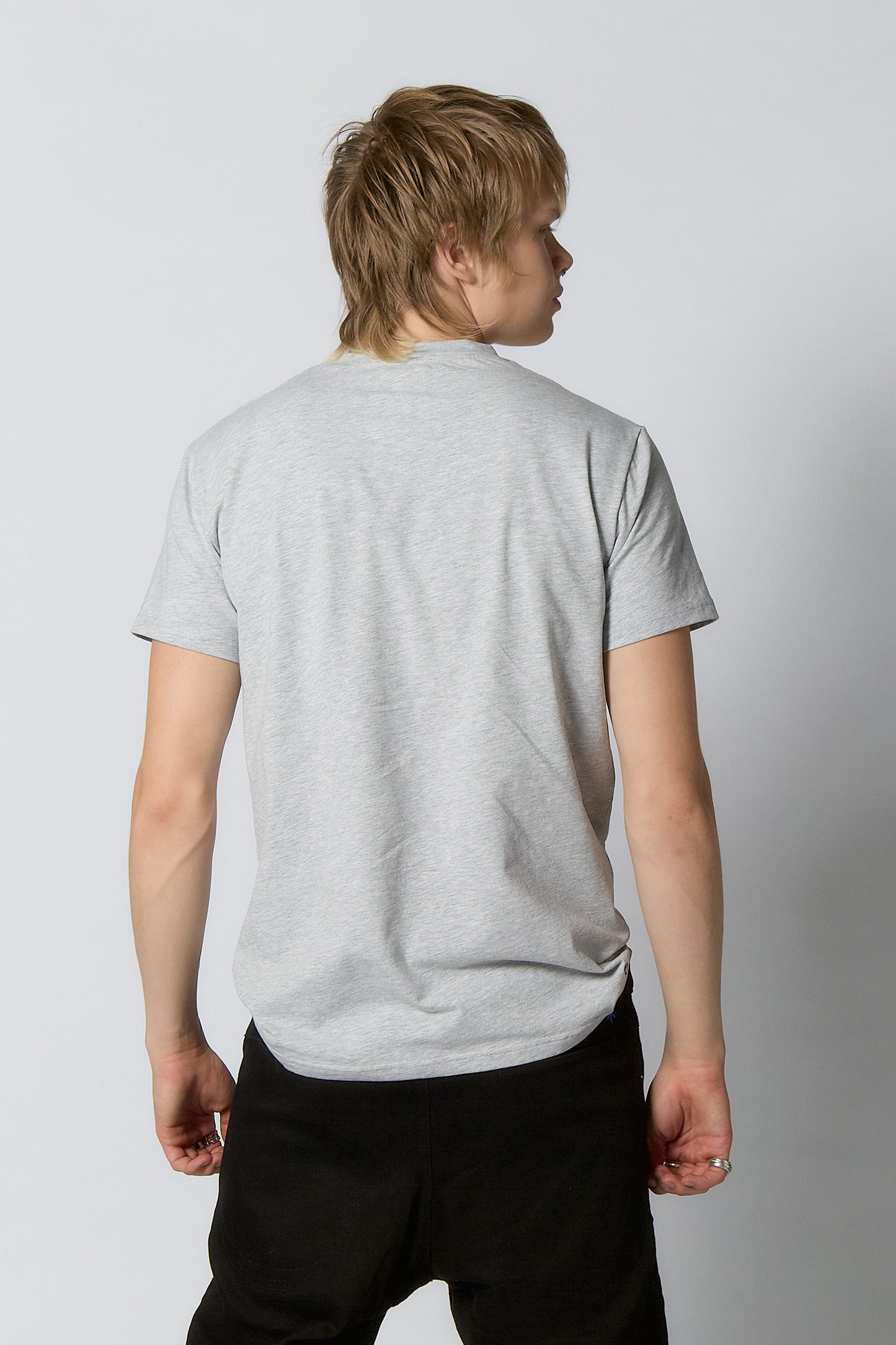 Up-shirt for men | Light grey, black