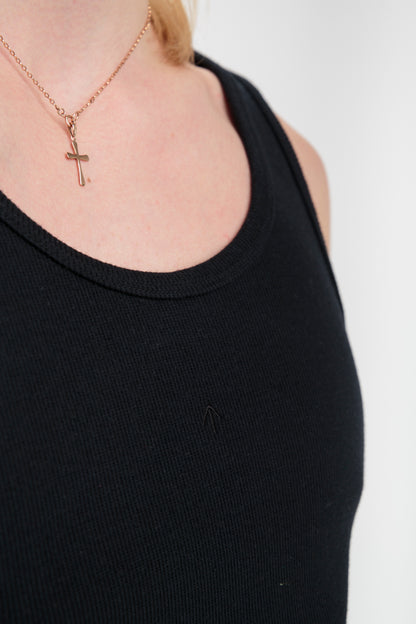 Tank top for men, Basic | Black