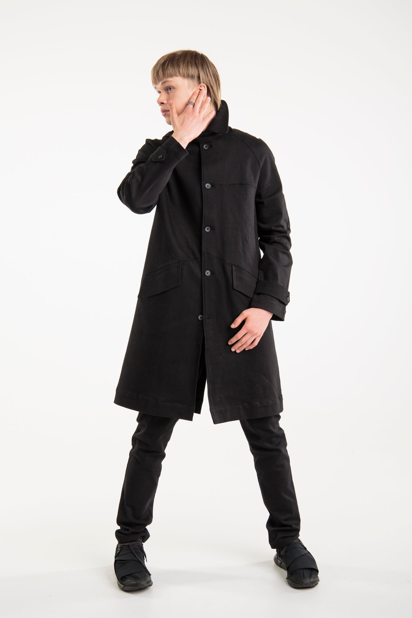 Denim coat for men | Black