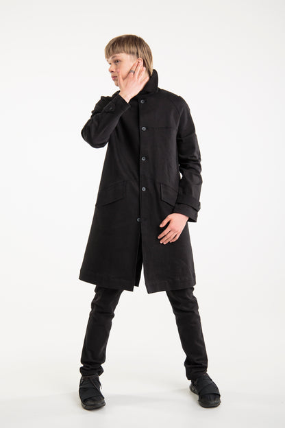 Denim coat for men | Black
