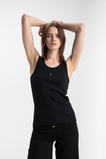 Tank top for women, Basic | Black