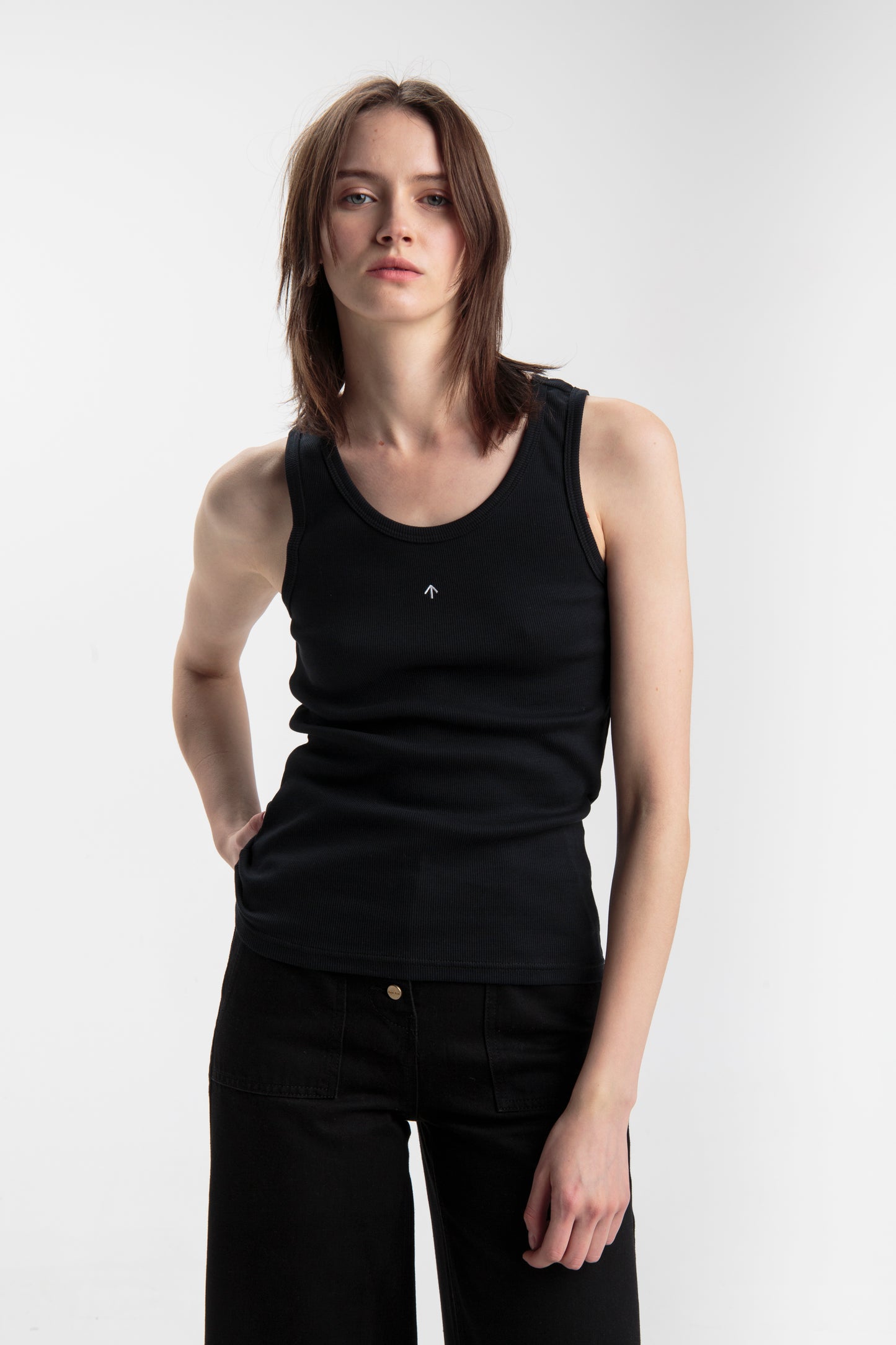Tank top for women, Basic | Black