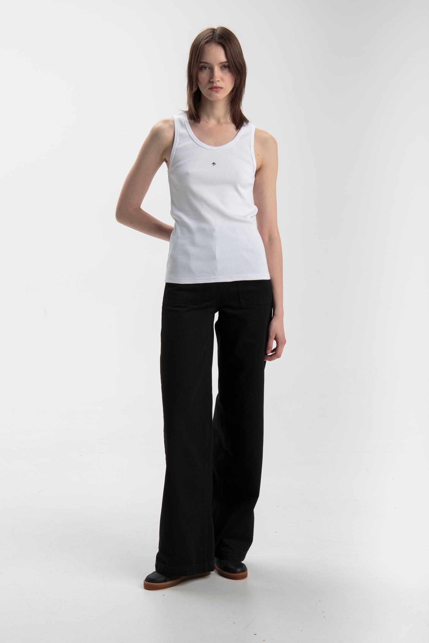 Tank top for women, Basic | White