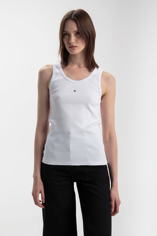 Tank top for women, Basic | White