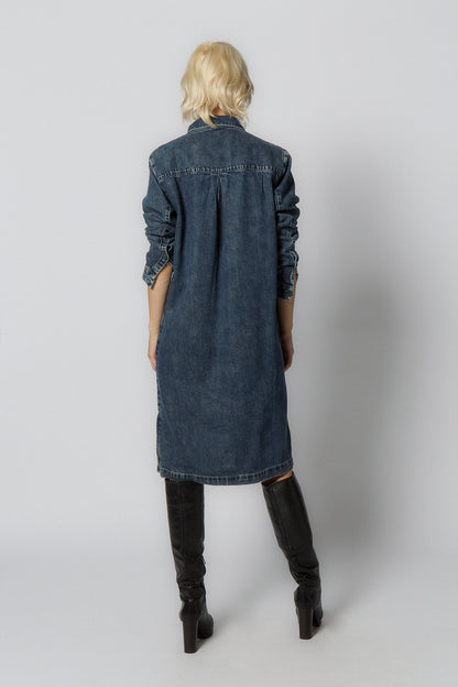 Recycled Denim Dress | Blue